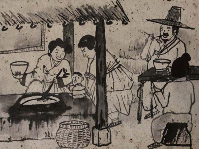 사진1. 개장국을 끓여 먹는 모습_출처 스토리테마파크.jpg