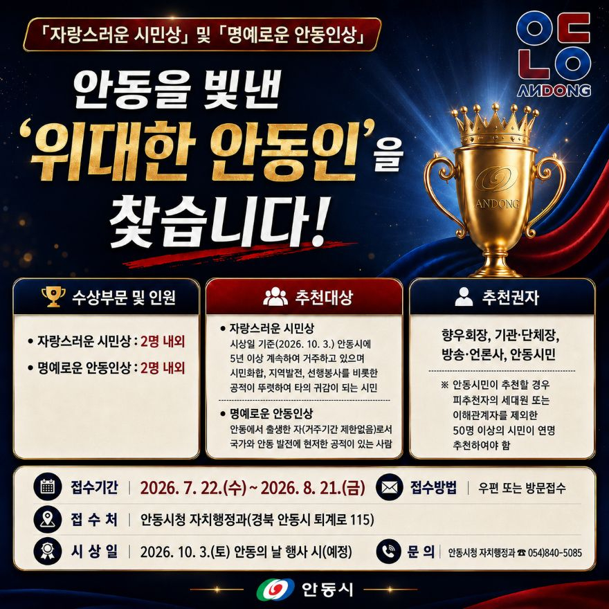 0722 안동시  자랑스러운 시민상․명예로운 안동인상 후보자 추천 접수.jpg