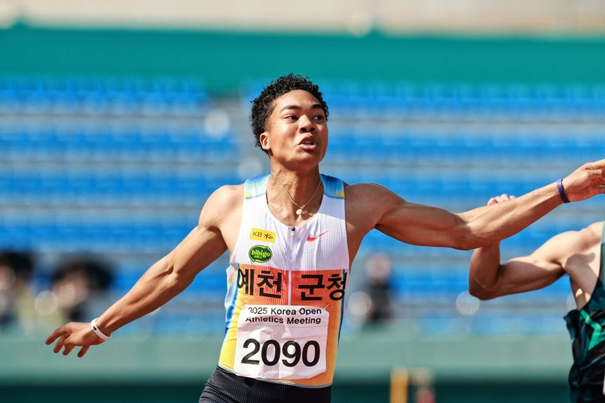 (예천군)예천군청 나마디조엘진 100m 10초13 대기록 한국 역대 2위(나마디조엘진 선수 사진).JPG