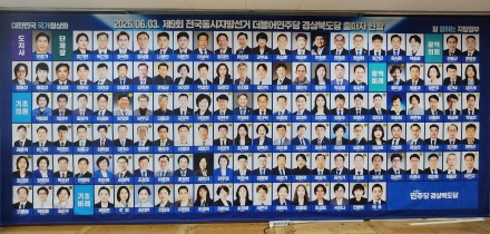 민주당 경북도당, 지방선거서 '역대 최다' 63석 확보… 2018년 돌풍 넘어섰다