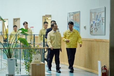 박은식 산림청장, 여름철 산사태 대비 국립산림치유원 현장 점검