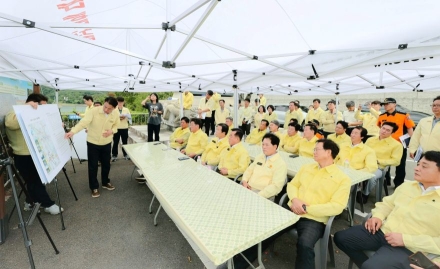 경상북도의회, 가뭄·폭염 현장 속으로… 경주 덕동댐 용수공급 긴급 점검
