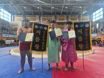 영주 씨름, 경북을 제패했다…씨름왕 2명 배출